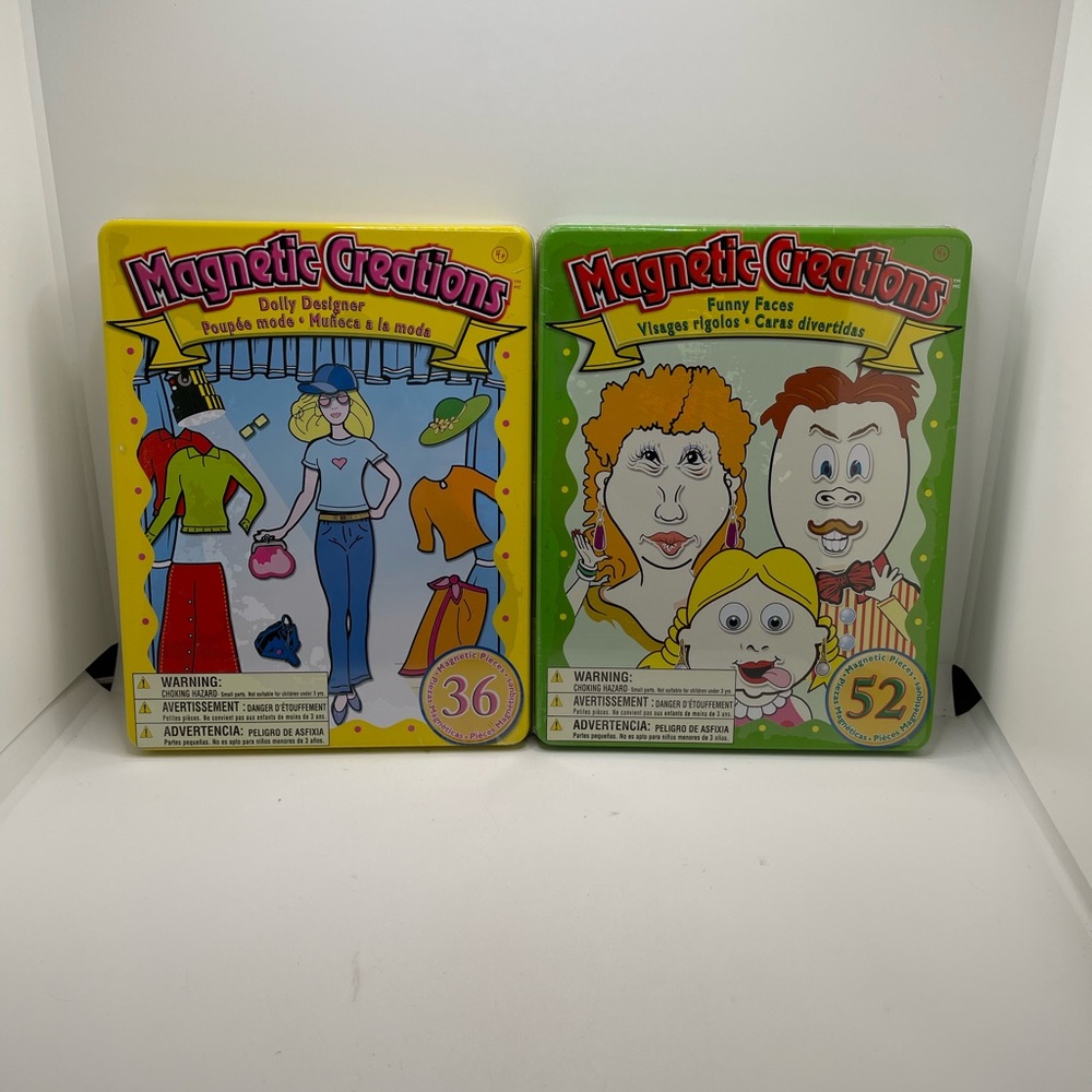 Magnetic Creations Funny Faces 52 pieces & Dolly Designer 36 pieces